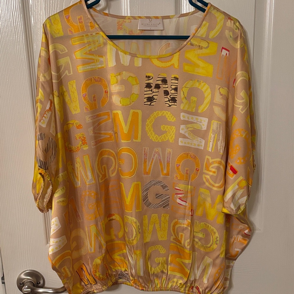 Mucho Gusto Colorful Women's Top size L